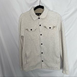 Banana Republic Mens medium tall light brown shirt jacket.
